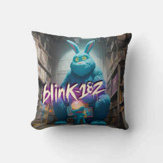 Rebellious Rest: Bigfoot Bunny - Blink 182 Inspire Cushion
