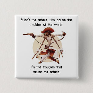 Rebels 15 Cm Square Badge