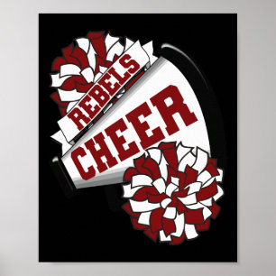 Rebels Cheer Ck To School Cheerleading Spirit M Poster