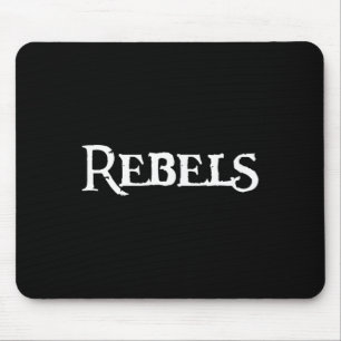 Rebels Footll Sell Sketll Softll Soccer Team Tee Mouse Pad