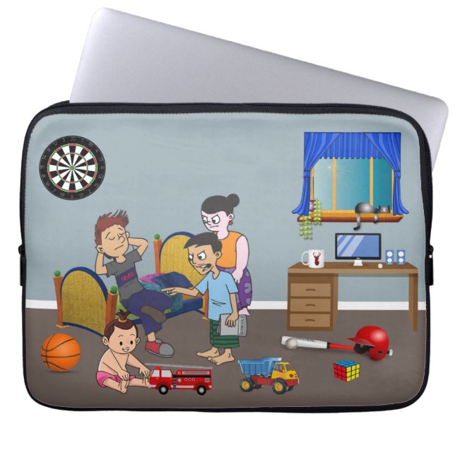 Rebel's Haven Laptop Sleeve (Front)