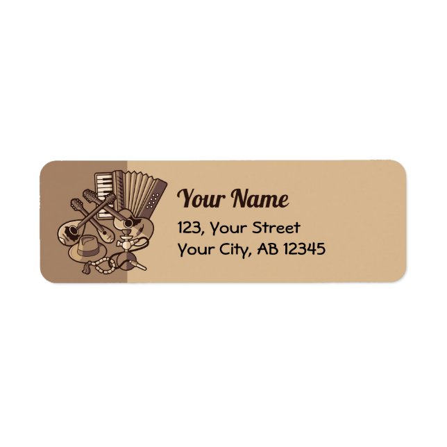 Rebetiko Icons Label Return Address Label (Front)