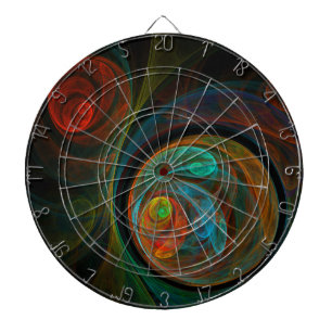 Rebirth Abstract Art Dartboard