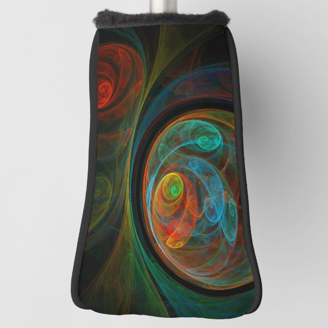 Rebirth Abstract Art Golf Head Cover (Rotate 90)