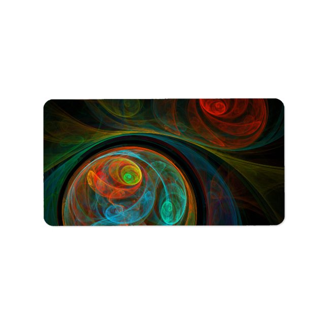 Rebirth Abstract Art Label (Front)