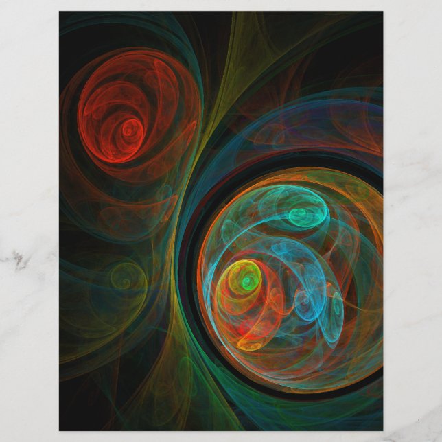 Rebirth Abstract Art Letterhead (Front)