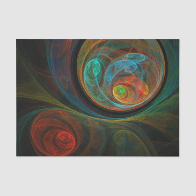 Rebirth Abstract Art Tissue Paper (Front)