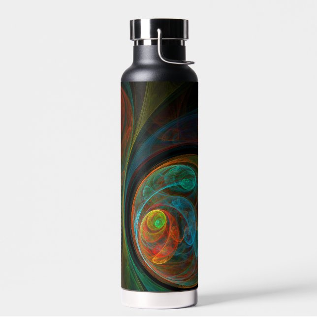 Rebirth Abstract Art Water Bottle (Left)