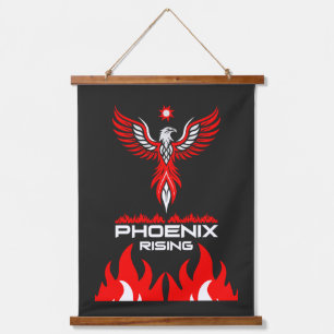 Rebirth And Strength Phoenix Hanging Tapestry