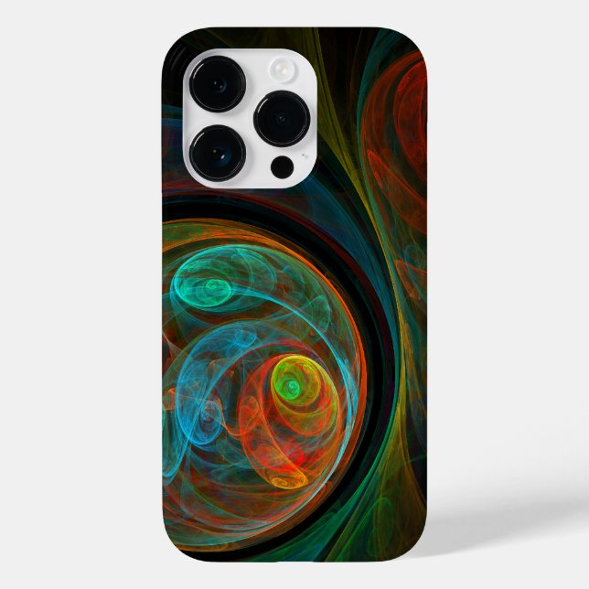 Rebirth Blue Abstract Art Case-Mate iPhone Case (Back)