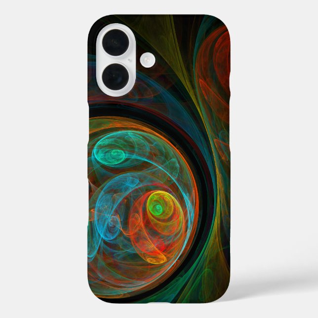 Rebirth Blue Abstract Art Case-Mate iPhone Case (Back)