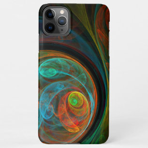 Rebirth Blue Abstract Art Glossy iPhone 11Pro Max Case
