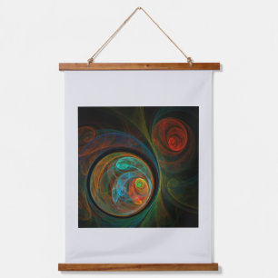Rebirth Blue Abstract Art Hanging Tapestry