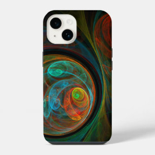 Rebirth Blue Abstract Art iPhone 14 Case