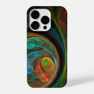 Rebirth Blue Abstract Art iPhone 14 Pro Case