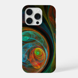 Rebirth Blue Abstract Art iPhone 15 Pro Case