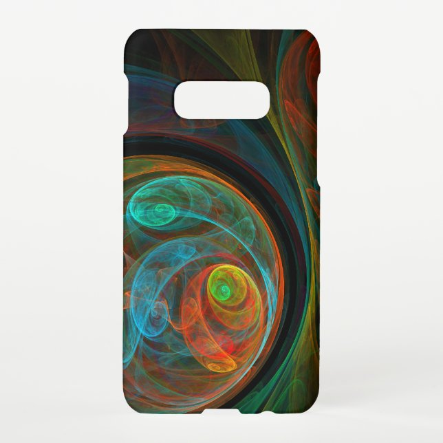 Rebirth Blue Abstract Art Matte Samsung Galaxy Case (Back)