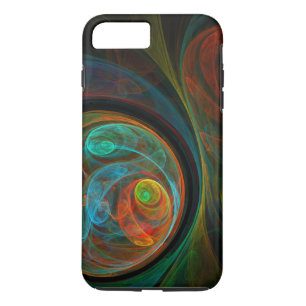 Rebirth Blue Abstract Art Tough iPhone 8 Plus/7 Plus Case