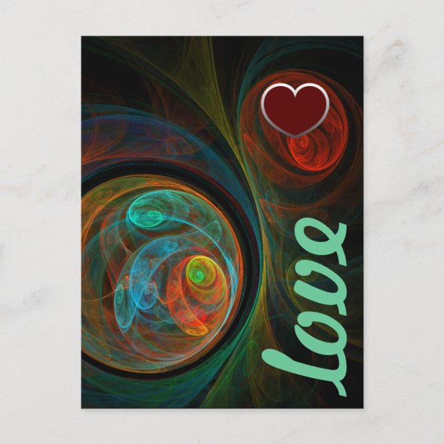 Rebirth Blue Love Postcard (Front)