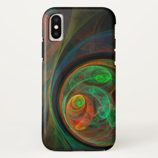 Rebirth Green Abstract Art iPhone XS Case