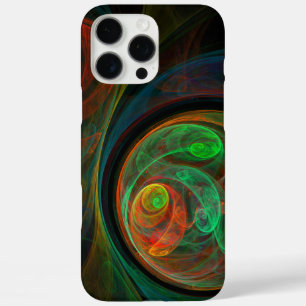 Rebirth Green Abstract Art iPhone 16 Pro Max Case