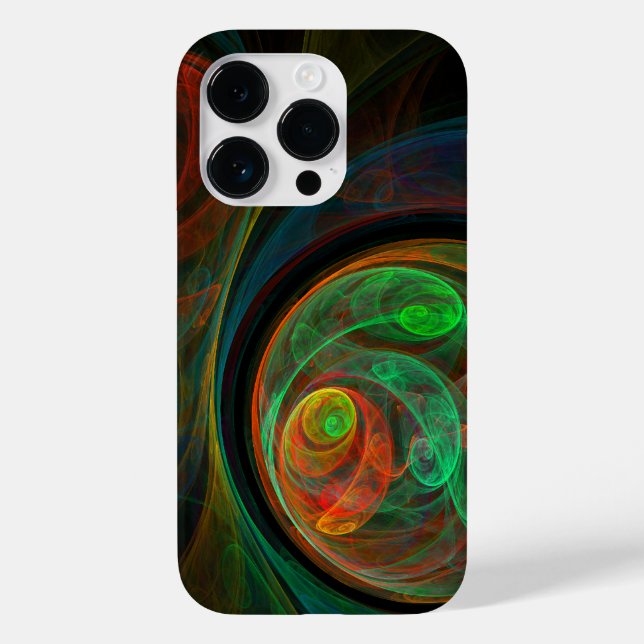 Rebirth Green Abstract Art Case-Mate iPhone Case (Back)