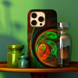 Rebirth Green Abstract Art iPhone 16 Pro Case
