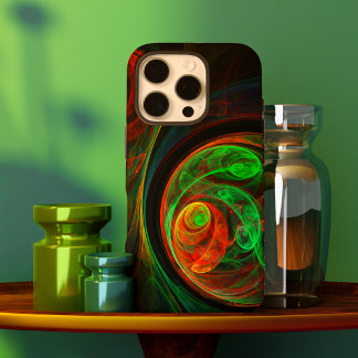 Rebirth Green Abstract Art iPhone 16 Pro Case