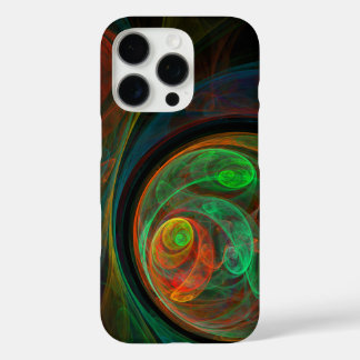 Rebirth Green Abstract Art iPhone 16 Pro Case