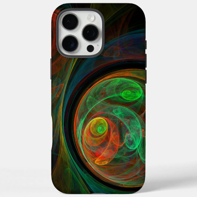 Rebirth Green Abstract Art Case-Mate iPhone Case (Back)