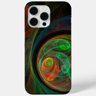 Rebirth Green Abstract Art iPhone 15 Pro Max Case