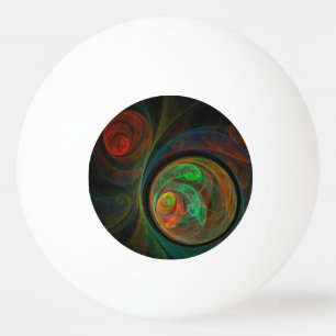 Rebirth Green Abstract Art Ping Pong Ball