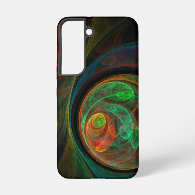 Rebirth Green Abstract Art Samsung Galaxy S22 Case (Back)