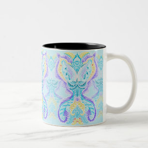 Rebirth, New age, meditation, boho, hippie Two-Tone Coffee Mug