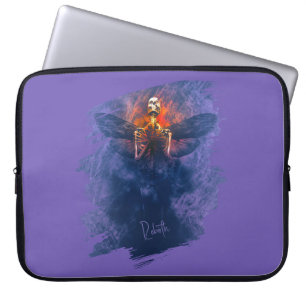 Rebirth. Skeleton with wings rising up Laptop Sleeve