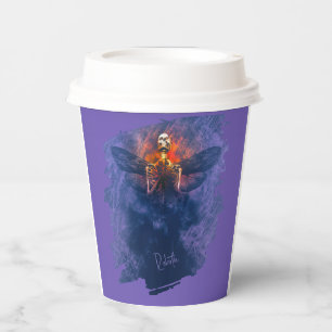 Rebirth. Skeleton with wings rising up Paper Cups