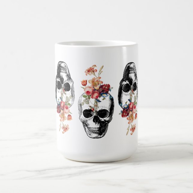 Rebirth - Skulls Blossoming Coffee Mug (Center)