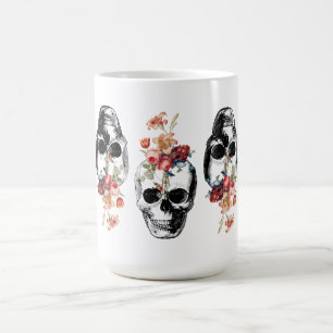 Rebirth - Skulls Blossoming Coffee Mug