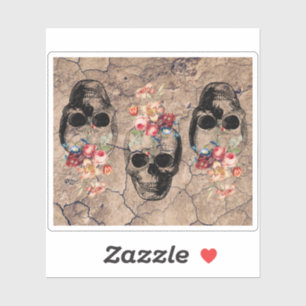 Rebirth - Skulls Blossoming from Dust