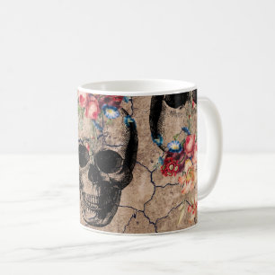 Rebirth - Skulls Blossoming from Dust Coffee Mug
