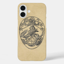 Rebis Hermaphrodite Symbol Sepia iPhone 16 Plus Case