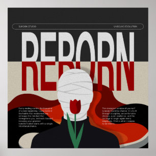 Reborn Mindset Typography Poster