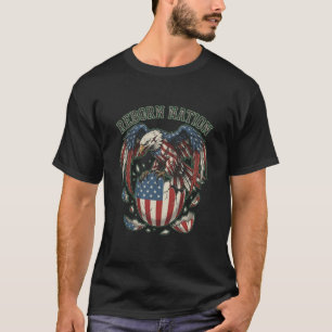 Reborn Nation American Eagle Hatching Flag Egg Tee