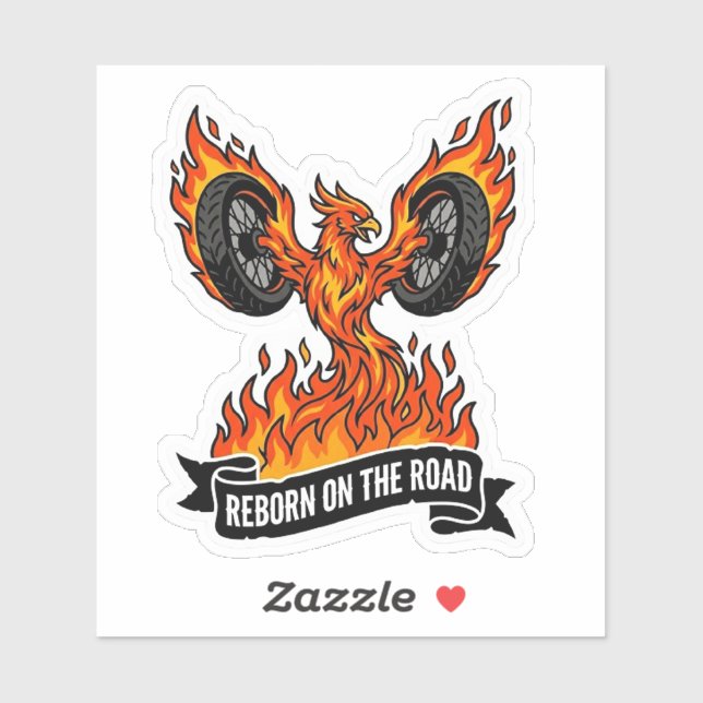Reborn On The Road Biker Phoenix Motorcycle (Sheet)