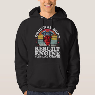 Rebuilt Engine Open Heart Surgery Recovery Survivo Hoodie