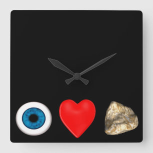 Rebus For Physicists Square Wall Clock