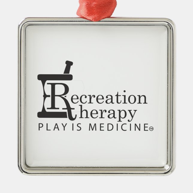 Rec. Therapy gear Metal Ornament (Front)