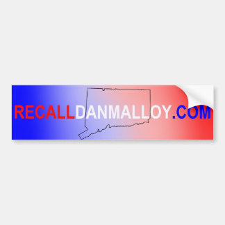 Recall Dan Malloy Bumper Sticker
