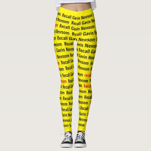 Recall Gavin Newsom Leggings (Front)