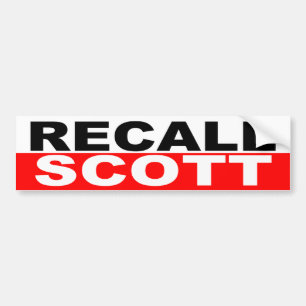 Recall Governor Rick Scott Bumper Sticker